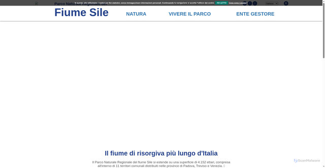 Security scan screenshot of https://www.parcosile.it/