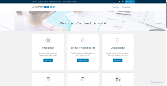 Security scan screenshot of https://producers.lablue.com