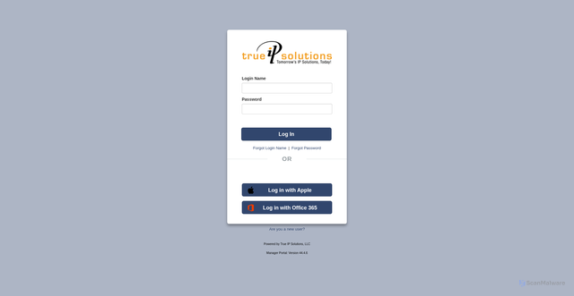Security scan screenshot of https://mcnc2-nms.trueipsolutions.com
