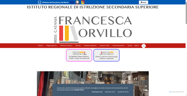 Security scan screenshot of https://www.irissmorvillo.it/
