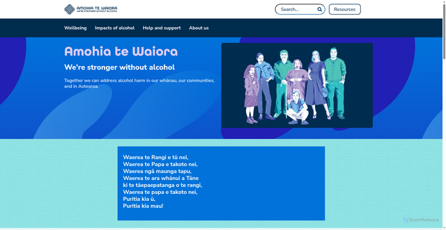 Security scan screenshot of https://www.alcohol.org.nz/