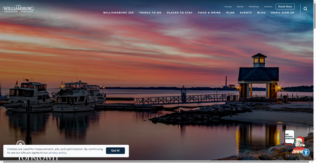 Security scan screenshot of https://www.visitwilliamsburg.com/plan/the-region/yorktown/