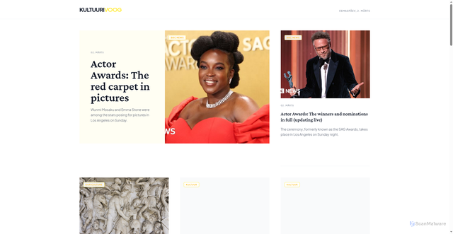 Security scan screenshot of https://kultuuriuudised-rl2gawyxeo.edgeone.app/