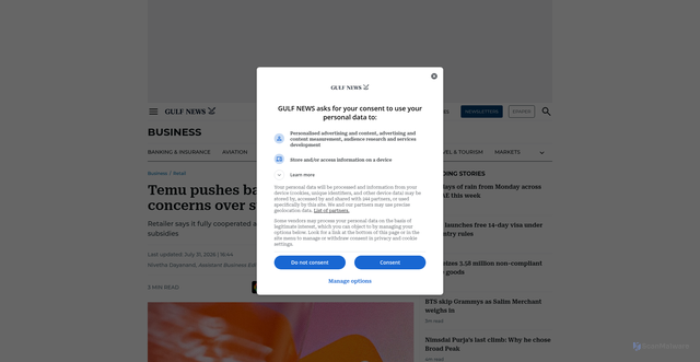 Security scan screenshot of https://r.brevo.etailment.de/mk/cl/f/sh/7nVU1aA2nfuSp5GcY0NYf0IijYNXNxe/PD37claJIrb8