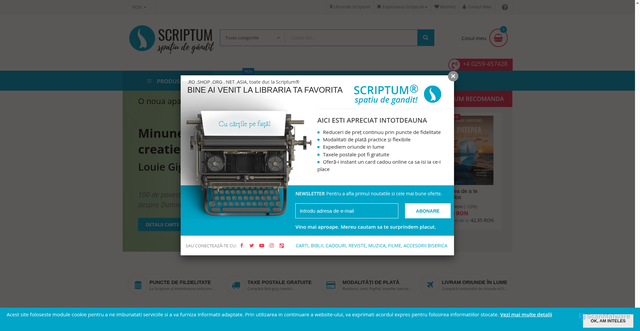 Security scan screenshot of https://www.scriptum.ro