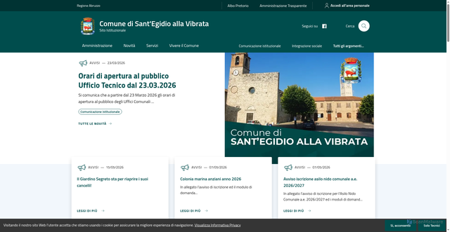 Security scan screenshot of https://www.comune.santegidioallavibrata.te.it