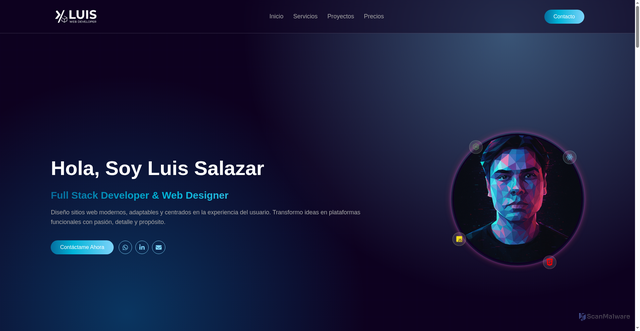 Security scan screenshot of https://luissalazar.com.mx/