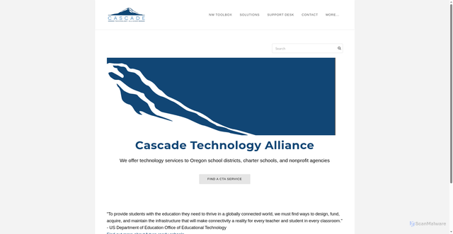Security scan screenshot of https://cascadetech.org