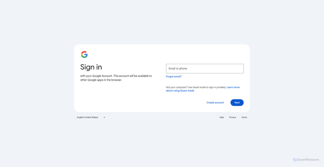 Security scan screenshot of https://contacts.google.com/