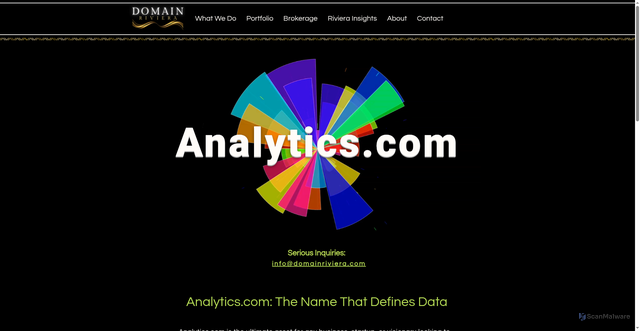 Security scan screenshot of https://analytics.com
