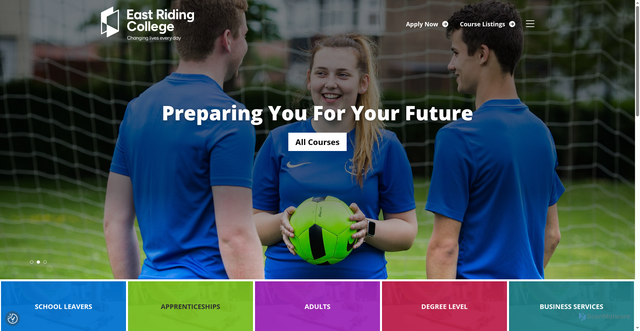 Security scan screenshot of https://eastridingcollege.ac.uk/