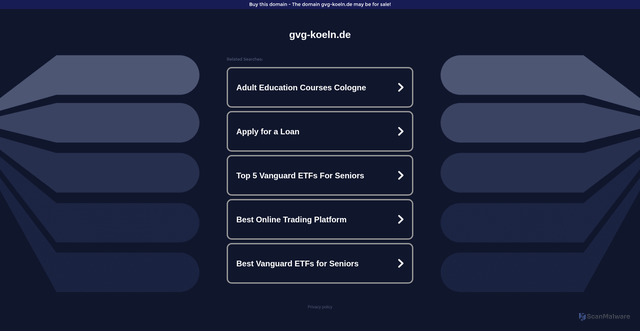 Security scan screenshot of http://ww16.gvg-koeln.de/?sub1=20260210-1323-225c-9c12-fb864f367df4