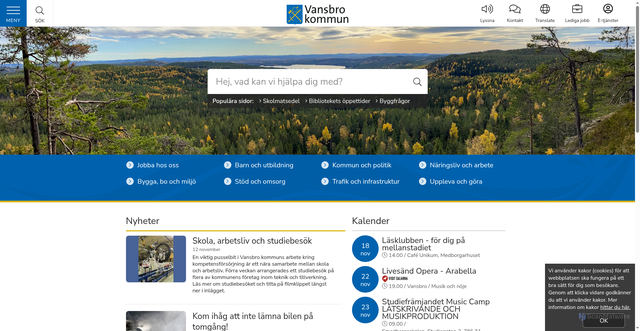 Security scan screenshot of https://www.vansbro.se/