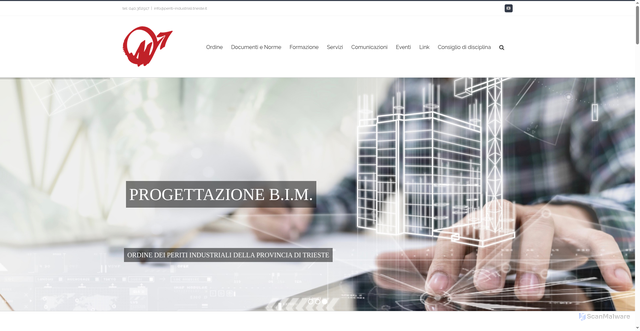 Security scan screenshot of https://www.periti-industriali.trieste.it/