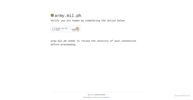 Security scan screenshot of https://army.mil.ph