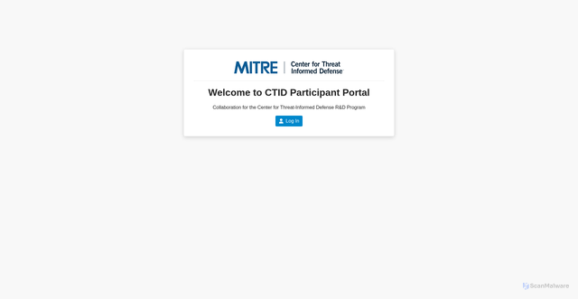 Security scan screenshot of https://ctid-portal.mitre.org