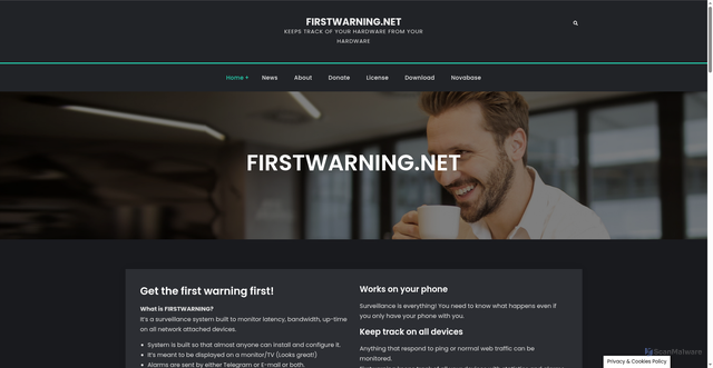 Security scan screenshot of https://first-beacon.se