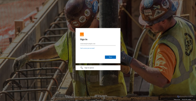 Security scan screenshot of https://bondbrothers-my.sharepoint.com