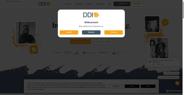 Security scan screenshot of https://ddi.com