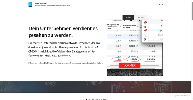 Security scan screenshot of https://dpfk.com