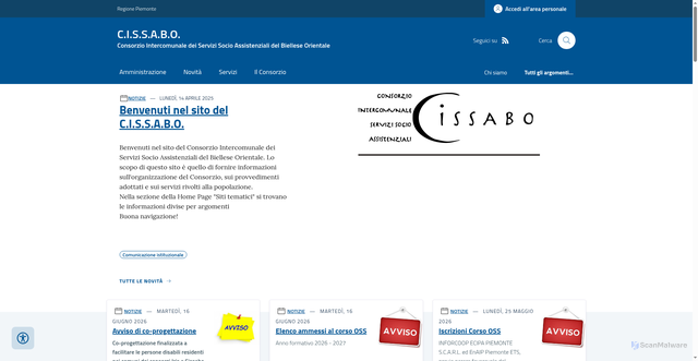 Security scan screenshot of https://www.cissabo.org