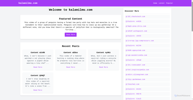 Security scan screenshot of https://kalamilmu.com