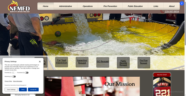 Security scan screenshot of https://www.nfmfirefl.gov/