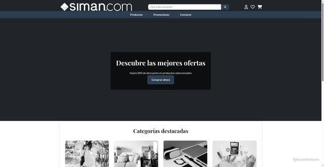 Security scan screenshot of https://pandamigo182.github.io/Tarea-LandingPage-Siman/