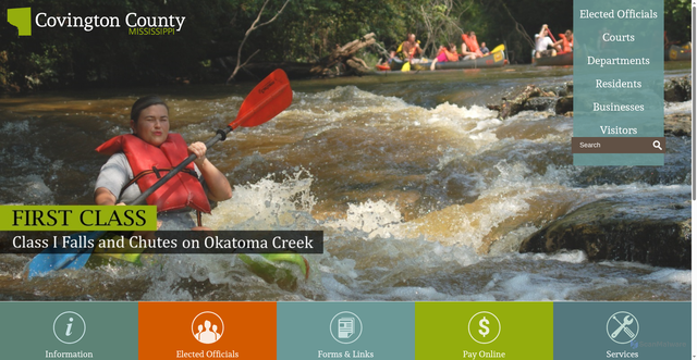 Security scan screenshot of https://covingtoncountyms.gov/