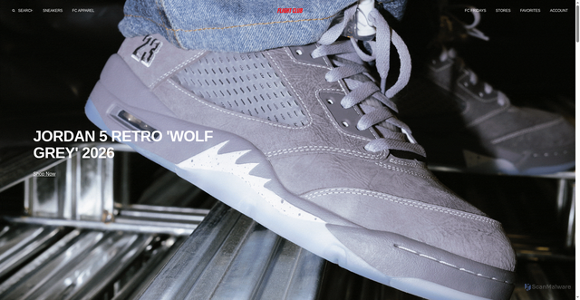 Security scan screenshot of https://flightclub.com