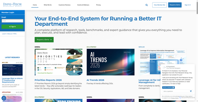 Security scan screenshot of https://go.infotech.com