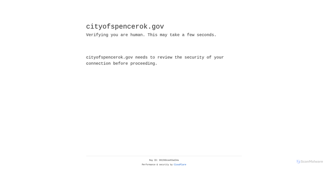 Security scan screenshot of https://cityofspencerok.gov/