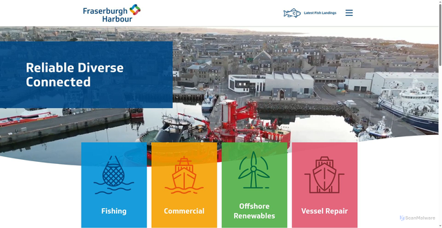 Security scan screenshot of https://fraserburgh-harbour.co.uk/