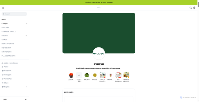 Security scan screenshot of https://vapyas.com/