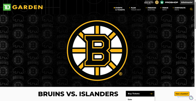 Security scan screenshot of https://www.tdgarden.com/events/detail/bruins-vs-islanders-24-25