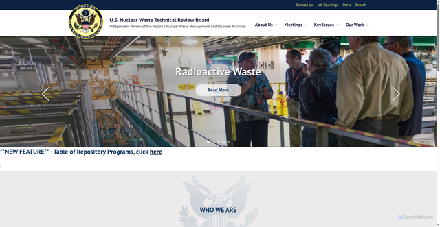 Security scan screenshot of https://www.nwtrb.gov/