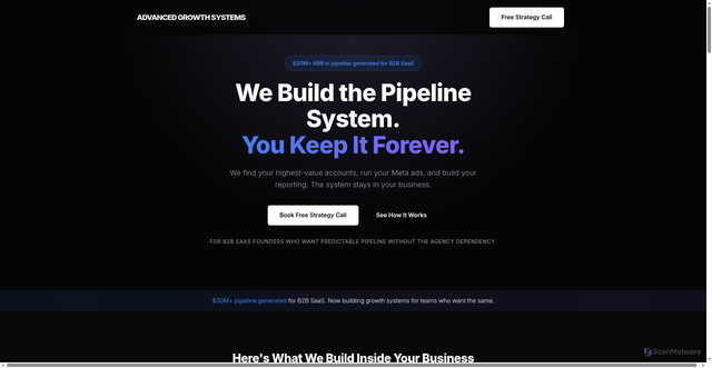 Security scan screenshot of http://getadvancedgrowth.com/