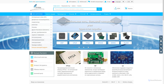 Security scan screenshot of https://www.jotrin.ru
