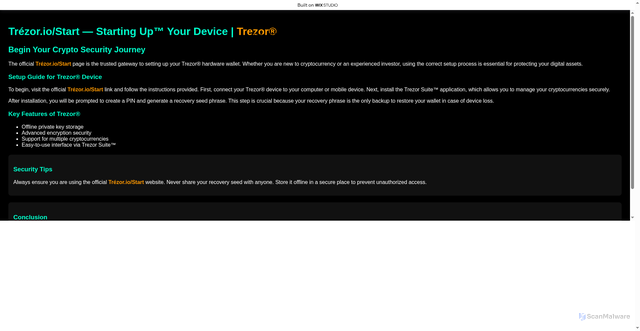 Security scan screenshot of https://iiostrestart.wixstudio.com/en-iio