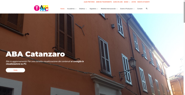 Security scan screenshot of https://www.abacatanzaro.it/