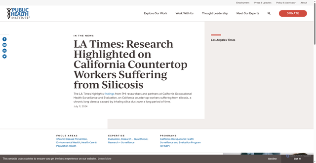 Security scan screenshot of https://www.phi.org/press/la-times-research-highlighted-on-california-countertop-workers-suffering-from-silicosis/