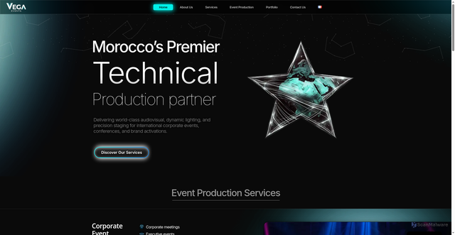 Security scan screenshot of https://Vegamorocco.com