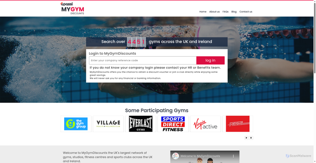 Security scan screenshot of https://www.mygymdiscounts.co.uk