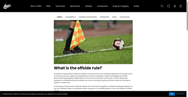 Security scan screenshot of https://avecsport.com/blog/what-is-the-offside-rule