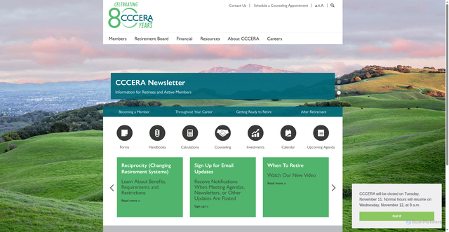 Security scan screenshot of https://www.cccera.gov/
