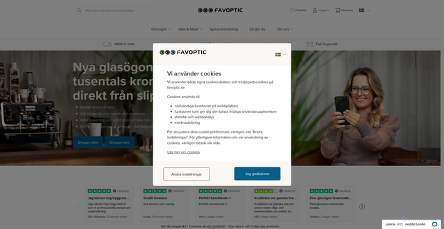 Security scan screenshot of https://www.favoptic.com/