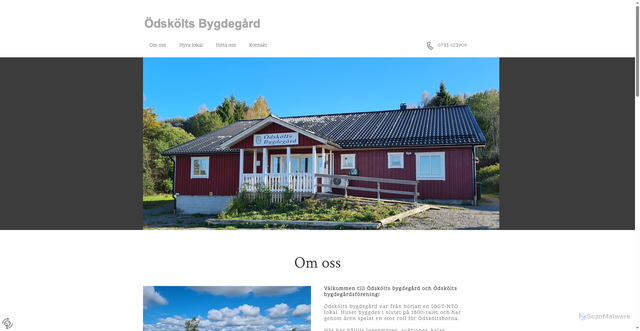 Security scan screenshot of https://odskoltsbygdegard.se