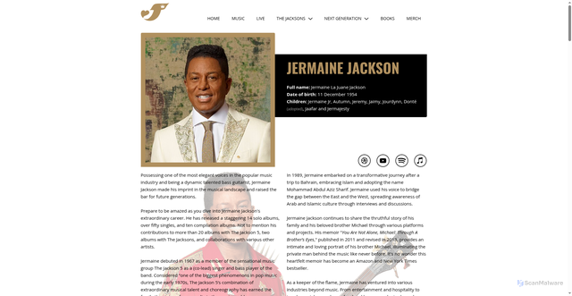Security scan screenshot of https://jackson-source.com/thejacksons/jermaine-jackson