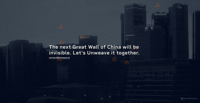 Security scan screenshot of http://unweave.ai/