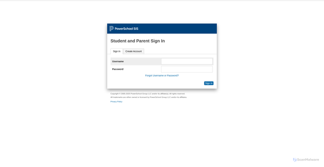 Security scan screenshot of https://iasmh.powerschool.com
